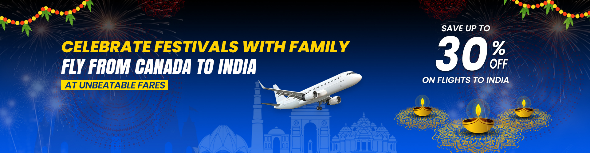 Canada to India flights
